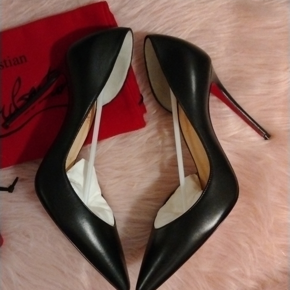 Christian Louboutin Iriza half d'Orsay Leather Sz 39 NIB - Picture 6 of 16